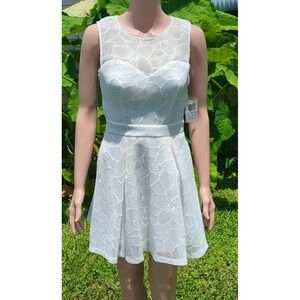 B.Darlin Women's White Sleeveless Dress 5/6 Summer Special Mini Flower Cute‎